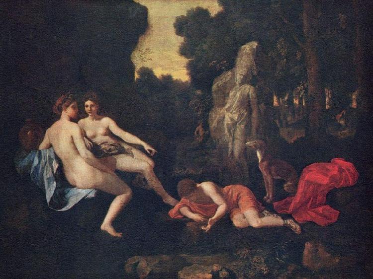 Nicolas Poussin Narcissus and Echo Germany oil painting art